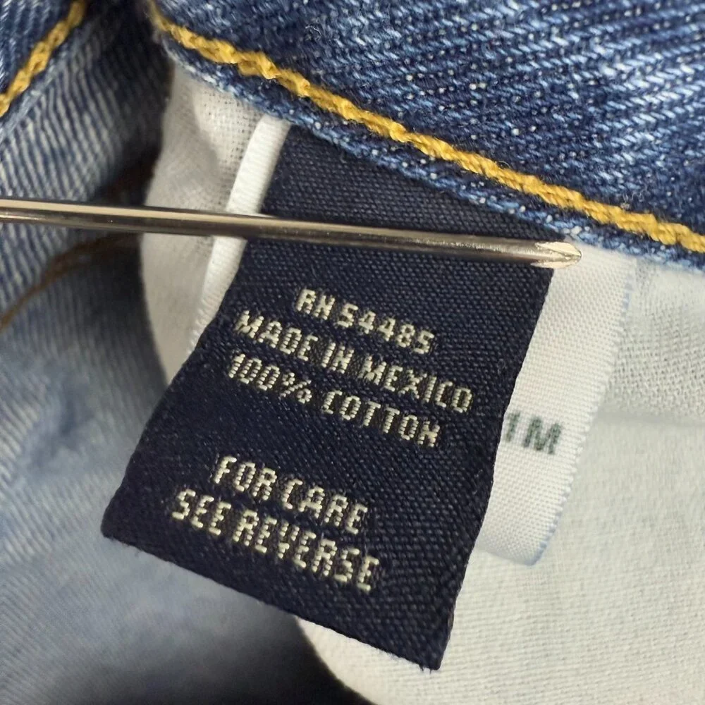 American Eagle Jean Mens 34x30 Blue Denim Straight Leg Cotton Relaxed Fit Modern